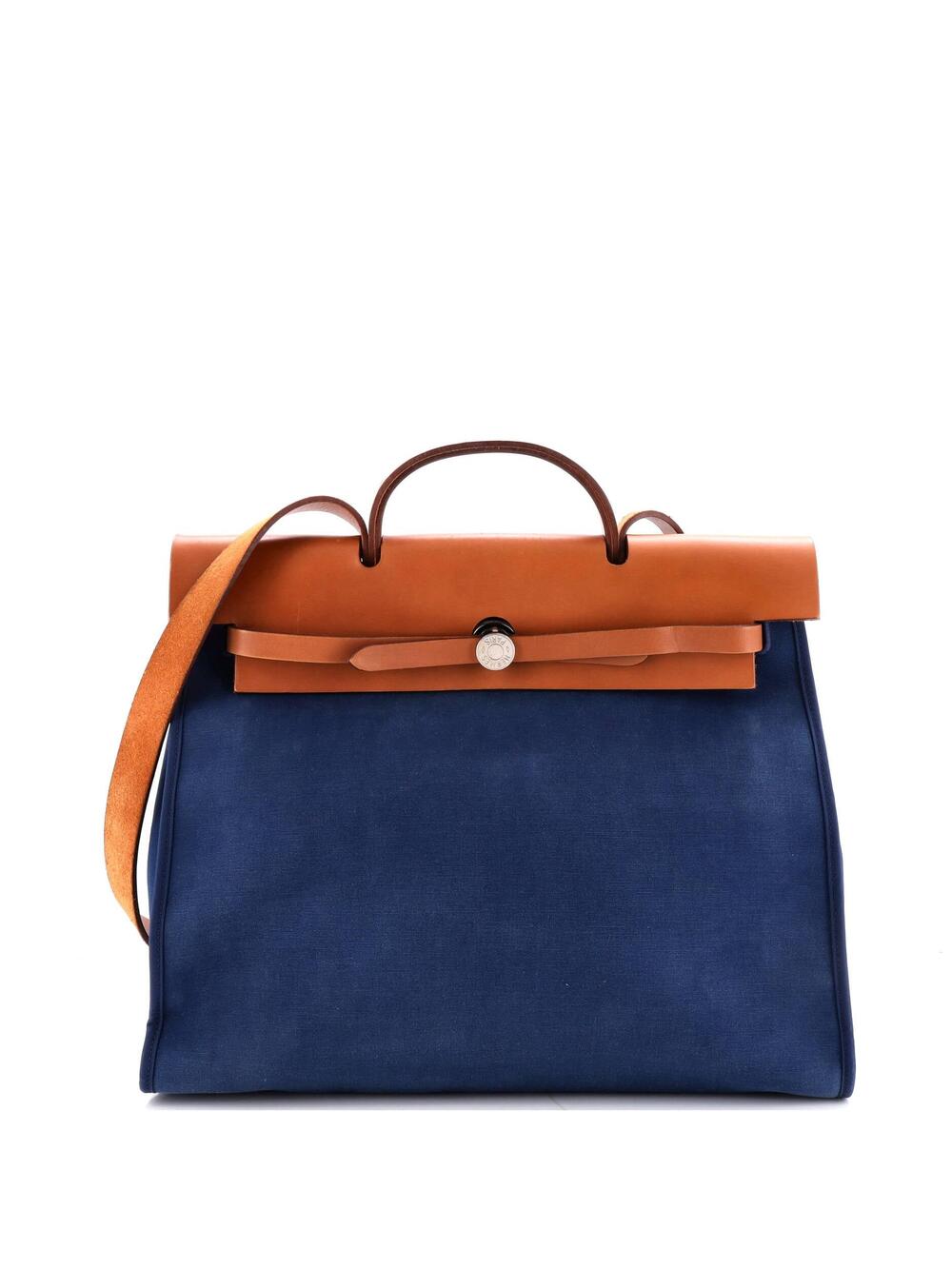 Hermes Herbag Zip Leather And Toile 39 #291387H24B